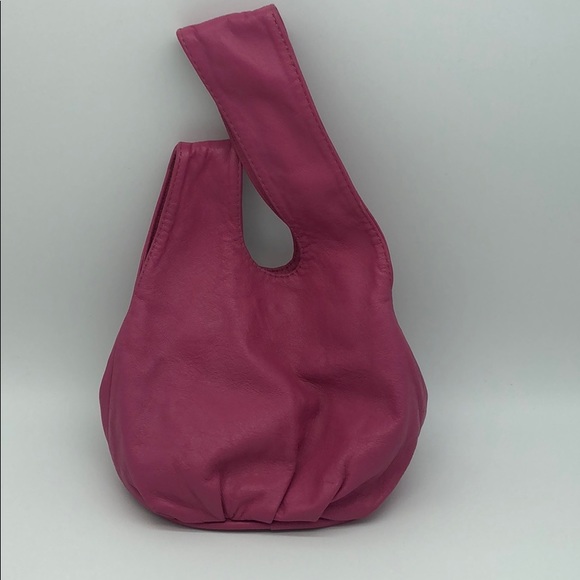 Pink Leather Wristlet/Purse - Picture 2 of 8